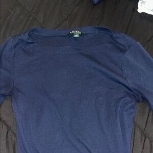 Lauren Ralph Lauren Dark Blue Top